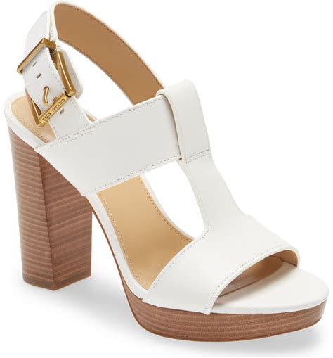 michael kors becker block heel sandal|michael kors open toe heels.